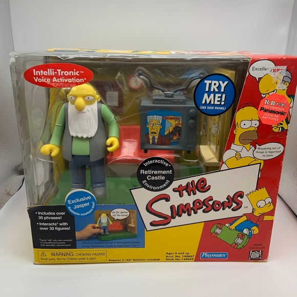VTG The Simpsons TV Show Retirement Castle Interactive Intelli-Tronic w/ Jasper - Picture 1 of 16